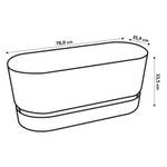 greenville pflanzgefäß 80cm rollen weiss